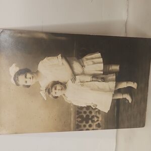 Vintage Black White Portrait Postcard 1930's